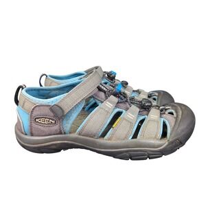 Keen Newport H2 Gray Blue Water Hiking Sandals Shoes Big Kids 5 EU 37 Boy‎ Girl